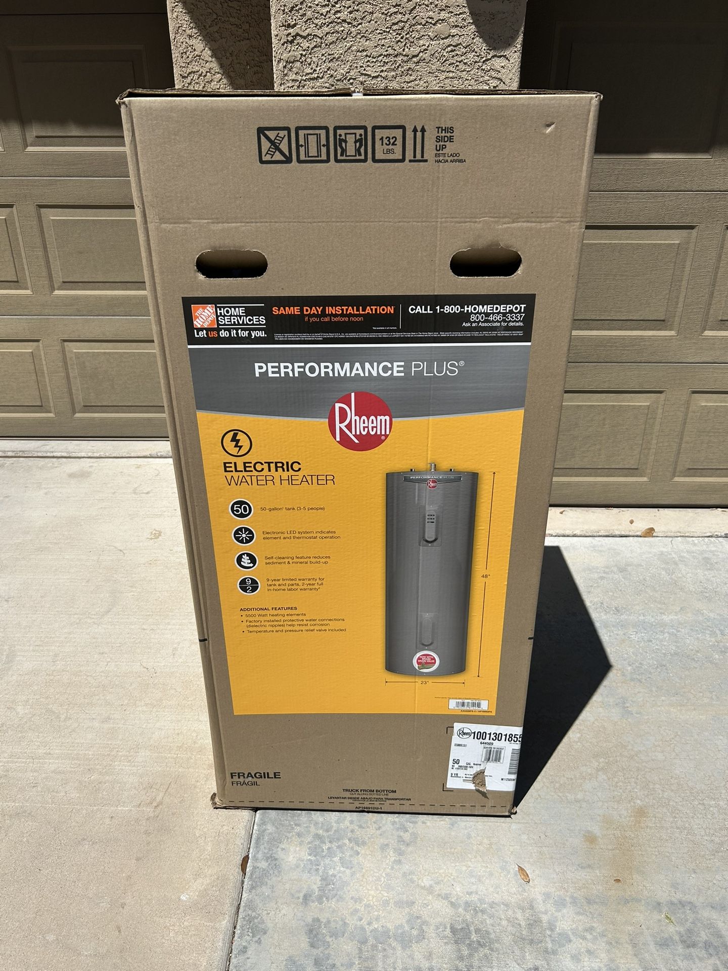 50 Gallon Electric Water Heater 9 Year Warranty