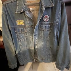 Jean Jacket 2x  And His And Hers Daytona Bikefest Vests 