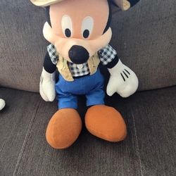 Disney Parks Safari Fishing Mickey Mouse Plush Camping Stuffed Toy $25