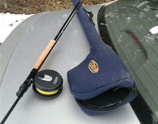 St Croix Rod and reel and case