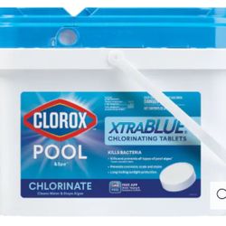 Clorox Pool & Spa XTRABLUE Chlorinating Tablets 25lbs 3in Tabs