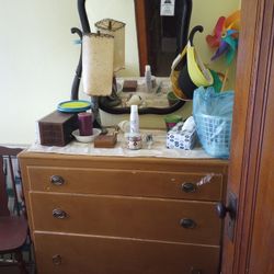 3 Drawer Wooden Dresser 