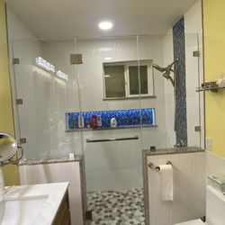 Shower Door Glass Puertas De Vidrio Para  Banos 