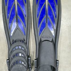 SplitFins by Atomic Aquatics Large Blue