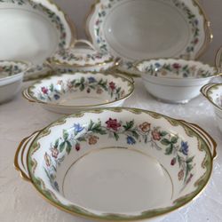 Household Vintage 1970’s Noritake China 5202 made in Japan size 6 1/2" Cereal Bowls set of 8 total of 11 pcs
