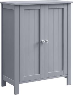 Bathroom Floor Storage Cabinet,2 Adjustable Shelves,Dove Gray Bathroom Storage Unit, 23.6"L x 11.8"W x 31.5"H, HELAN Collection UBCB060