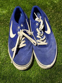 Nike Blue Suede Low-Top Sneakers