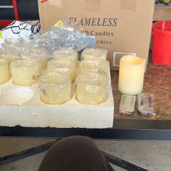 12 Flameless Candles With 2 Remotes 