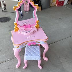 Disney Princess Vanity Set With Stool