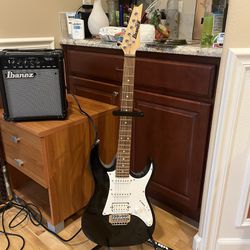 Ibanez Guitar And AMP