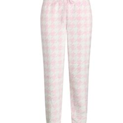 Pink Women Plush Sleep Jogger Pants, Pajama Pants Size S(4-6).     (AN)