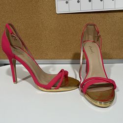 Pink and Gold Women’s Heel Size 9