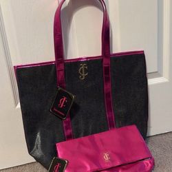 Juicy Couture matching Tote & Clutch: BRAND NEW