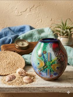 Gorgeous 9 inch Tall Aquarium Vase