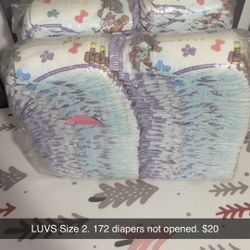 LUVS Size 2 Diapers 