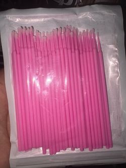 Pink Disposable Micro Applicator Brushes Pack
