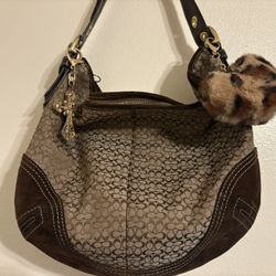 brown hobo coach bag