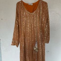 Mehendi Embroidered Dress