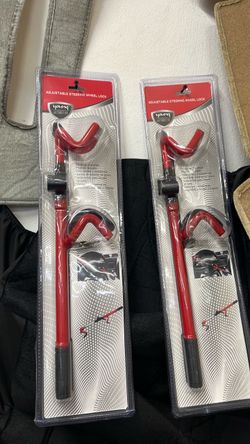 Young Automotive Adjustable Steering Wheel Lock (2-Pack)