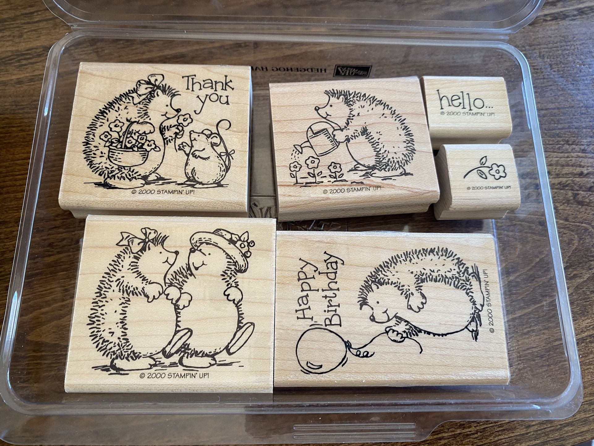 Hedgehog Rubber Stamp Set - Stampin’ Up
