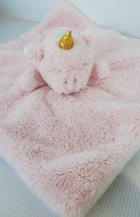 Dreamgro Unicorn Security Blanket Buddy Blankie Soft Plush Lovey Dream Gro Pink