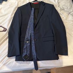 Modern Fit Suit: Blue