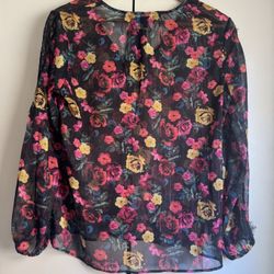 Rachel Roy Floral Top Size S