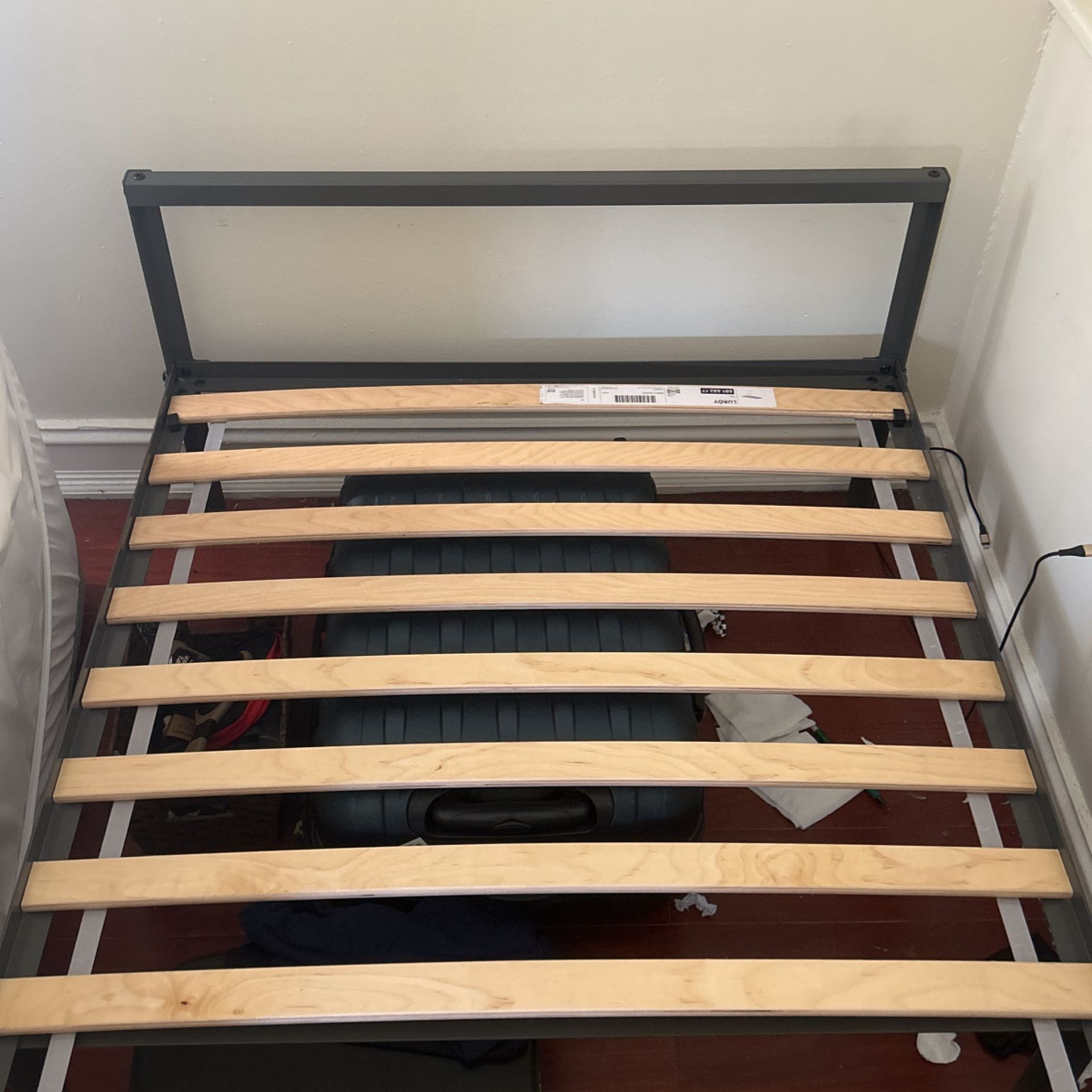 Ikea Grimsbu Twin Bed Frame W/ Luroy Bed Base