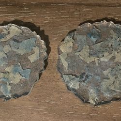 Resin Coasters Handmade Set Of 2 