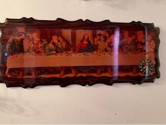 Vintage last supper wall clock