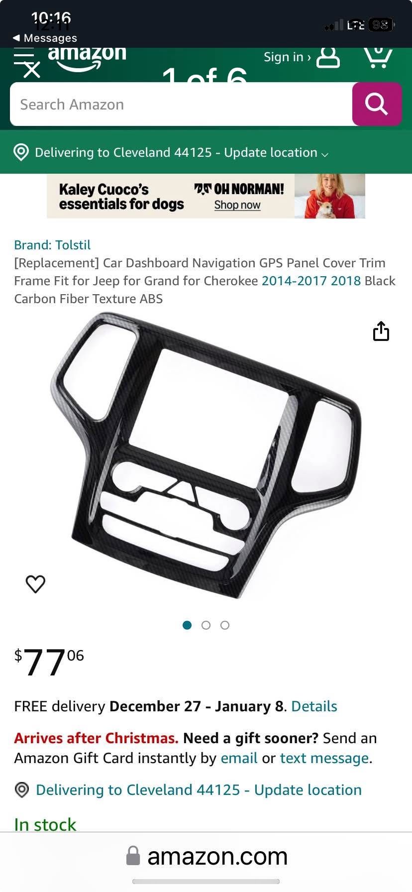 Jeep Dashboard Trim Panel