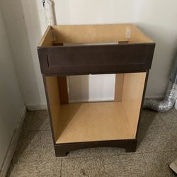 Bathroom vanity no doors