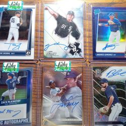 11 Card Auto Lot Acuna Saquan Skubal Arrez