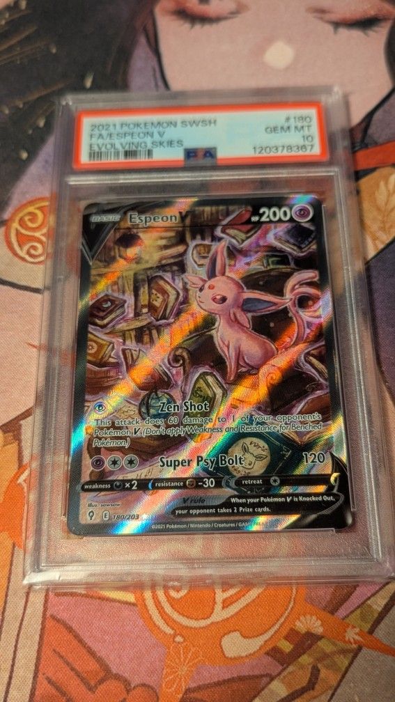 Pokemon Espeon V Alr Art PSA 10 - Evolving Skies
