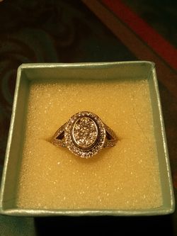 Three quarter carat diamond 10 karat white gold