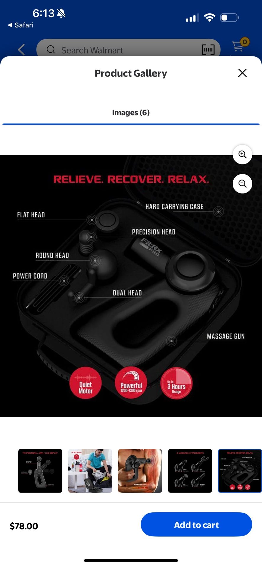 FitRX Pro Precision Massage Gun