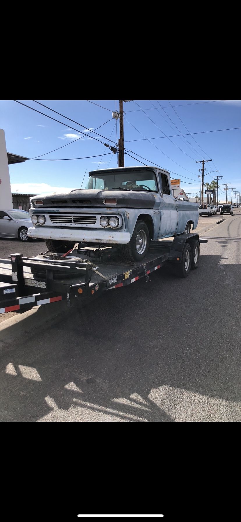 60 Chevrolet Pick Up Short Bed Fleetside Complete 65 hood I do have the original 1960 correct hood.