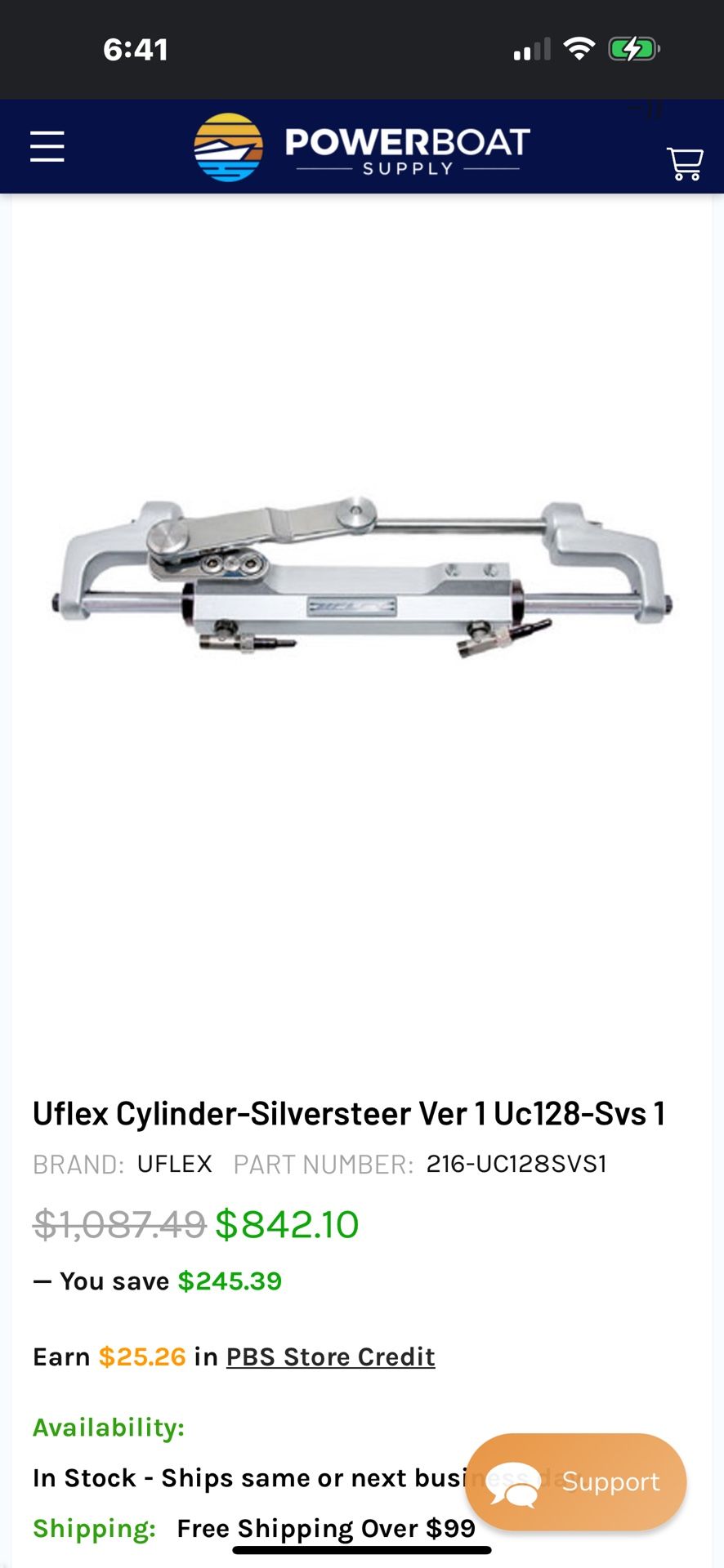 Uflex High Performance Hydraulic Cylinder