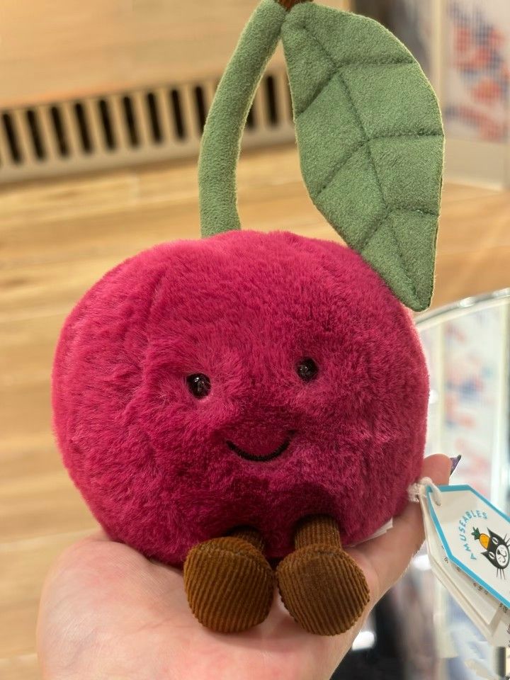 Jellycat AMUSEABLE CHERRY -RARE SOLD OUT-Soft Plush Toy Stuffed Berry Fruit-NWT