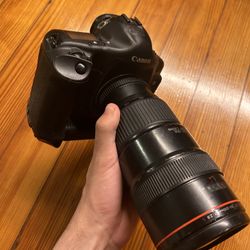 Canon EOS 1D Mark II 8.2MP Digital SLR Camera Body And Lens - Black