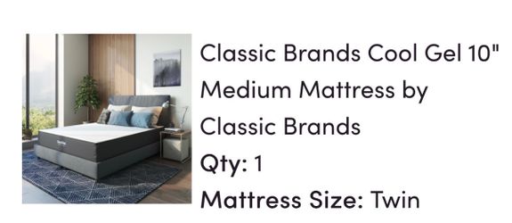 Twin matress