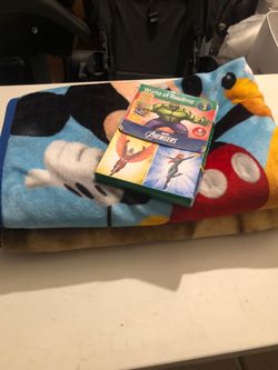 Kids Blanket and Books