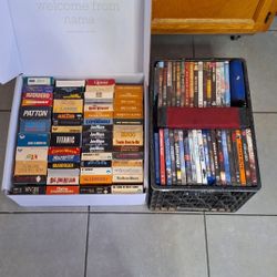 Vhs , Cd And DVD Lot 
