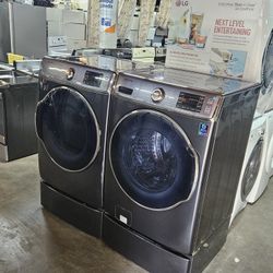 AFFORDABLE NICE GENTLY USED REFURBISHED RECONDITIONED CERTIFIED LIGHTLY USED WASHER DRYER FRIDGE STOVE OVEN STACKABLE FREE WARRANTY ONLY 44FOR FINANCI