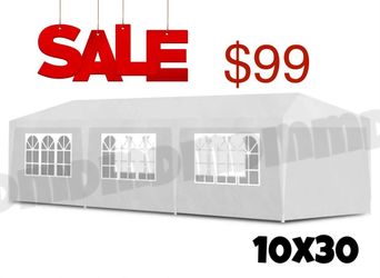 10x30 wedding party tent outdoor canopy tent with 8 side walls white FOR SALE