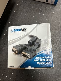 25ft Pro Series HD15 Male/Male UXGA Monitor Cable