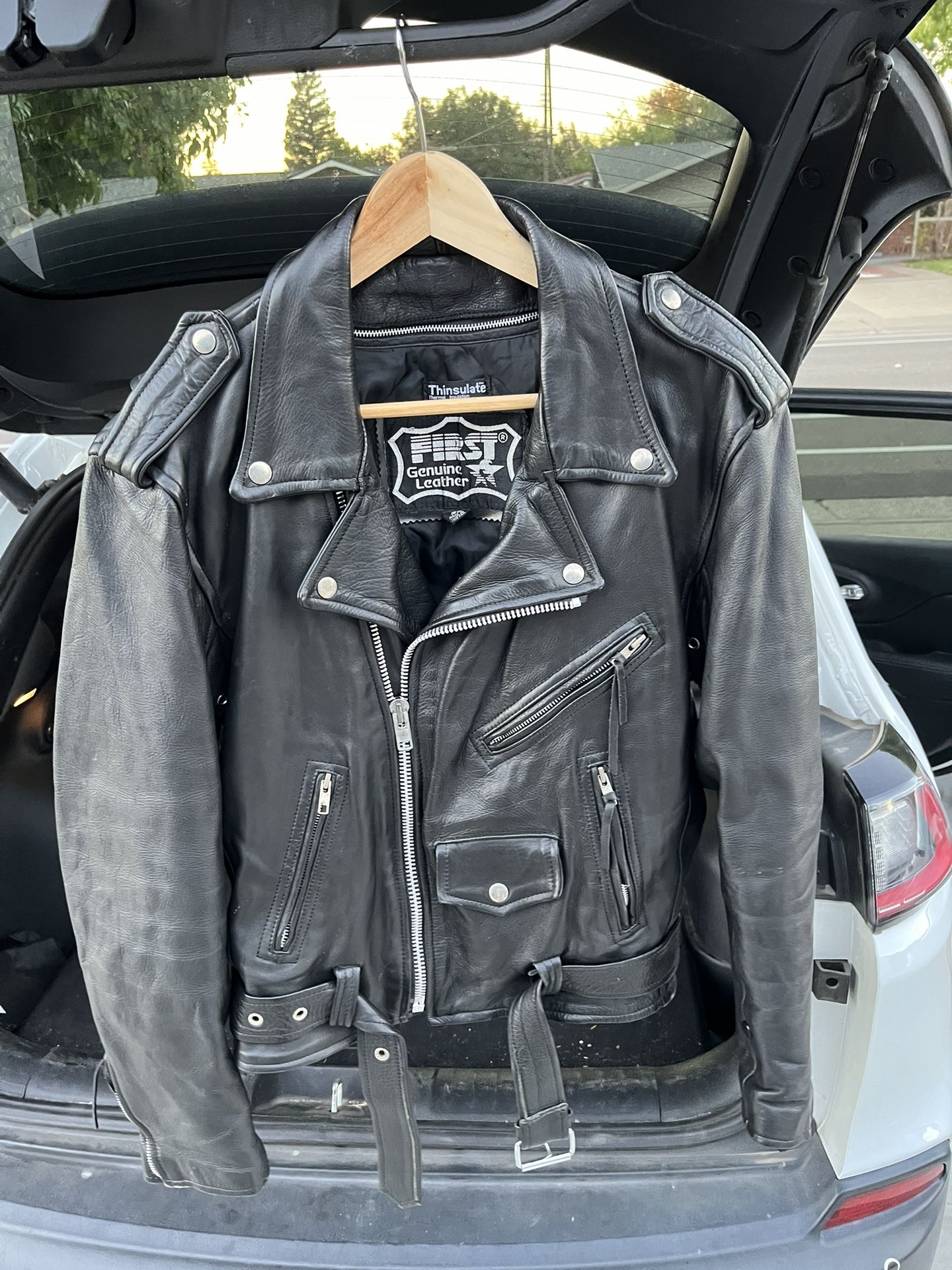 Vintage Leather Biker Jacket 1990’s