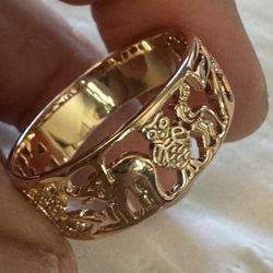 14k gold plated ring size 5 to 11