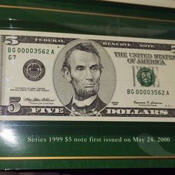 LOW SERIAL NUMBER CURRENCY FOR SALE 