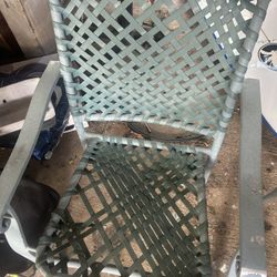 3 vintage picnic beach chairs 